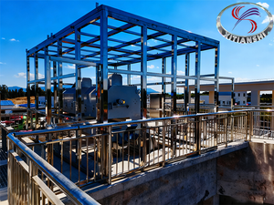 Enclosed Skylight Room for Bar Screen Equipment