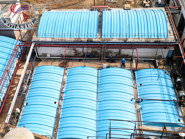 Arched Cover Panel for Wastewater Tanks