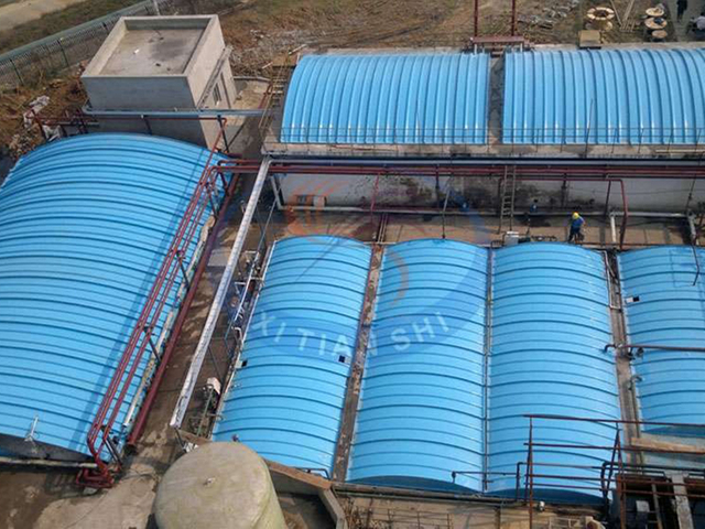 Arched Cover Panel for Wastewater Tanks