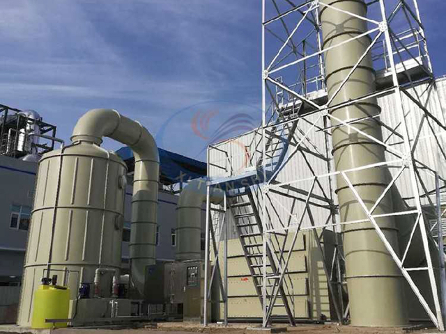 Chemical Scrubbing + UV Photolysis + Activated Carbon Odor Control System