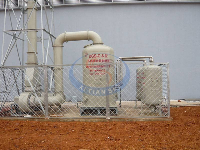 Silane Combustion Tower